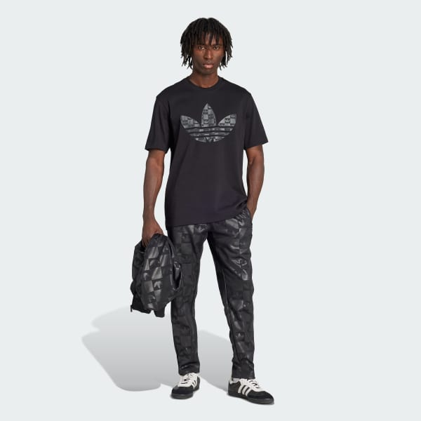 Negro Polo Monogram de corte holgado