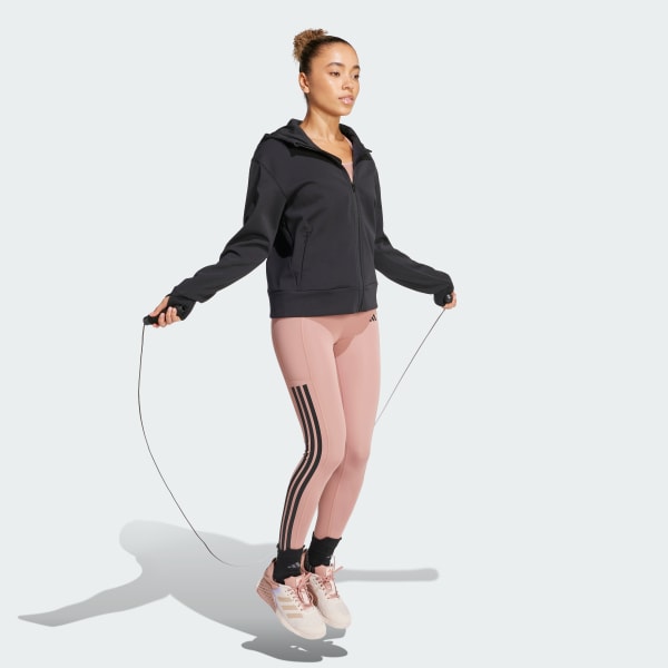 Siyah Designed 4 Training Full-Zip Kapüşonlu Üst