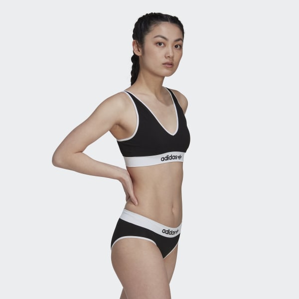 cierna Podprsenkový top Modern Flex Cotton Scoop Low Back
