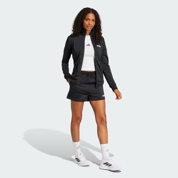 Preto Conjunto Shorts Essentials Linear