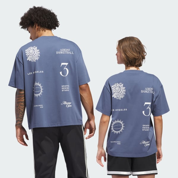 Mau-xanh-da-troi Áo Thun Graphic LA to the World (Unisex)
