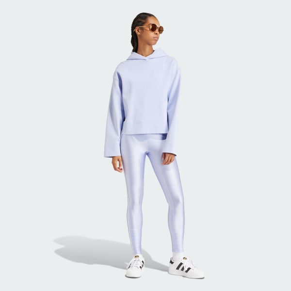 Roxo Legging Três Listras