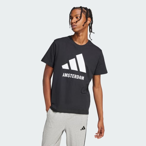 Czerń Amsterdam T-Shirt (Gender Neutral)