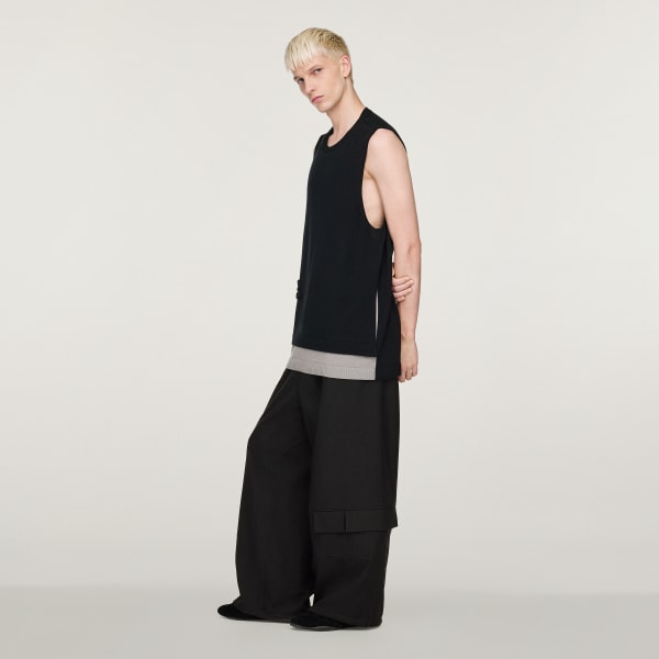 Svart Y-3 Logo Knit Vest