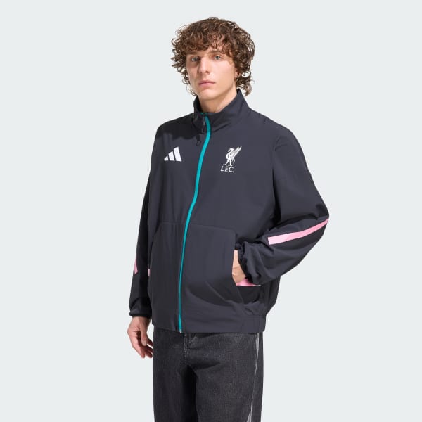 adidas Liverpool FC Z.N.E. Anthem Jacket - Black | Free Shipping