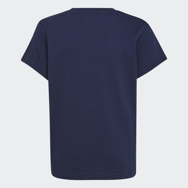 Adidas Originals Adicolor Large Trefoil T-Shirt in Navy