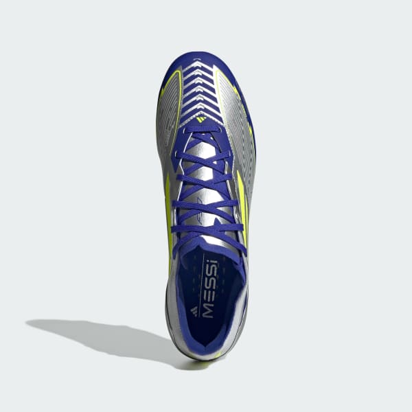 Plateado Guayos F50 Pro Messi Terreno Firme