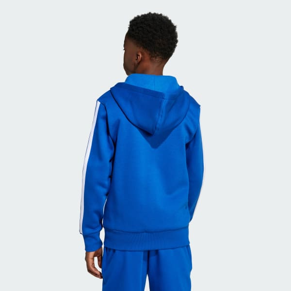 Bleu Veste à capuche entièrement zippée Essentials Enfants