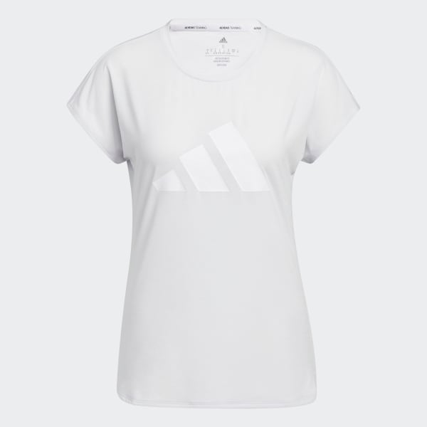 Gris Camiseta de Entrenamiento 3 Rayas BS896