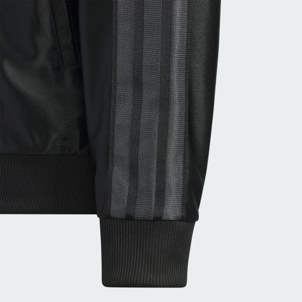 ブラック STADIUM GOLD ルーズフィット トリコット ウォームアップ ジャケット キッズ