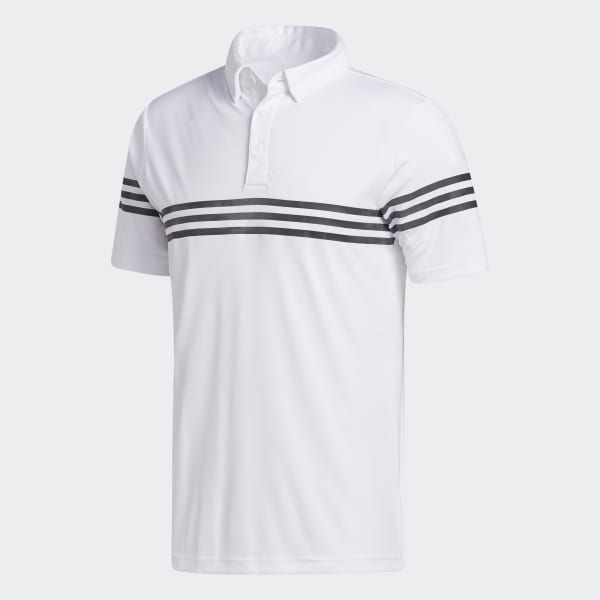 white adidas golf shirt