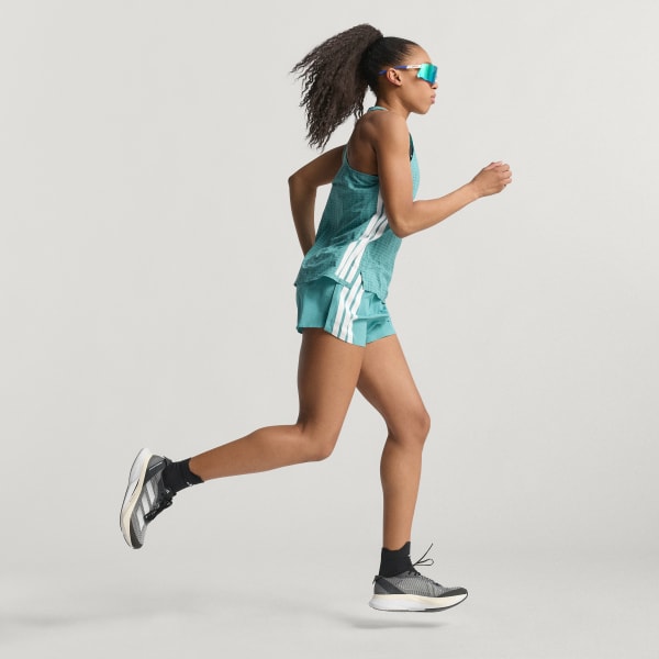 Turquesa Playera sin mangas de running Adizero