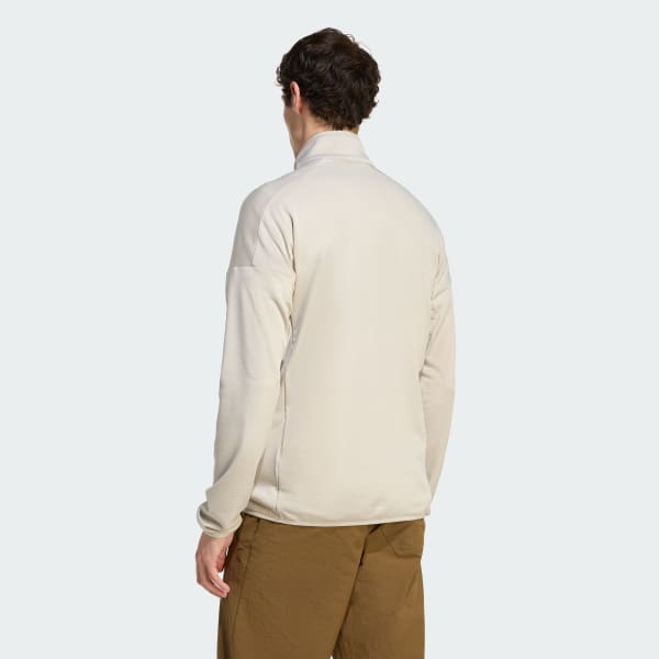 adidas Terrex Xperior Climawarm Light Fleece Jacket - Beige | Free