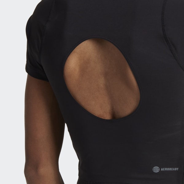 Black HIIT 45 Seconds Crop Tee TO994
