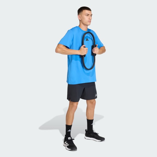 Azul POLO GRAPHIC CLIMACOOL POWER TRAINING IDENTITY