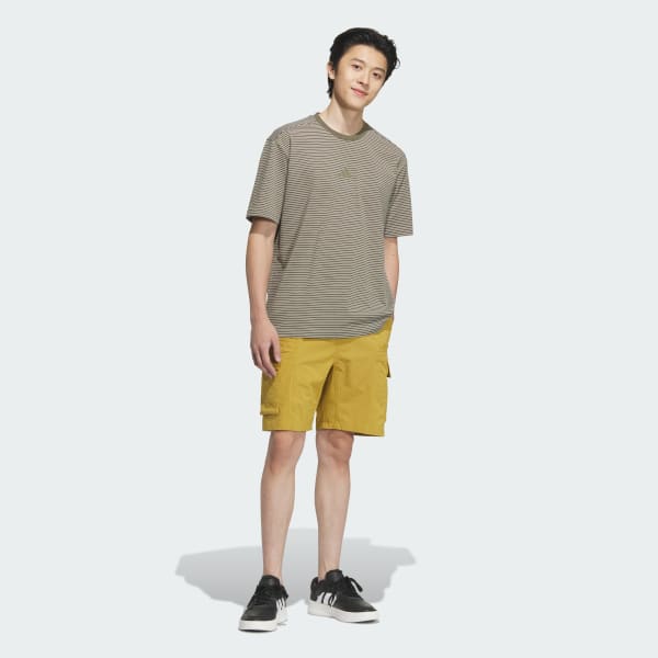ブラウン シティエスケープ ルーズフィット ストレッチウーブン カーゴショーツ