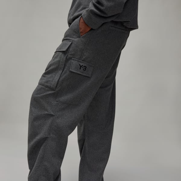 Y-3 Wool Flannel Cargo Joggers