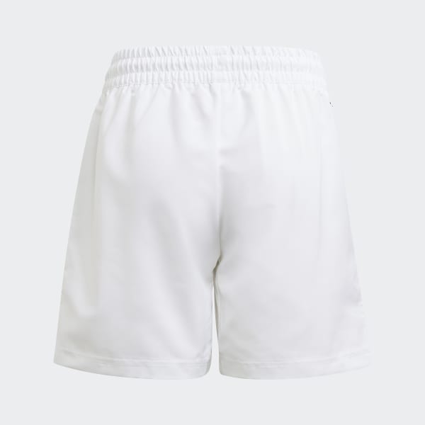 White Club Tennis 3-Stripes Shorts