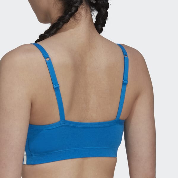 Blau adicolor Comfort Flex Cotton Scoop Bralette HPO29
