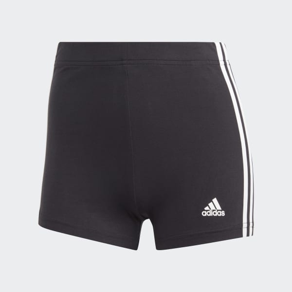 cerná Šortky Essentials 3-Stripes Single Jersey Booty