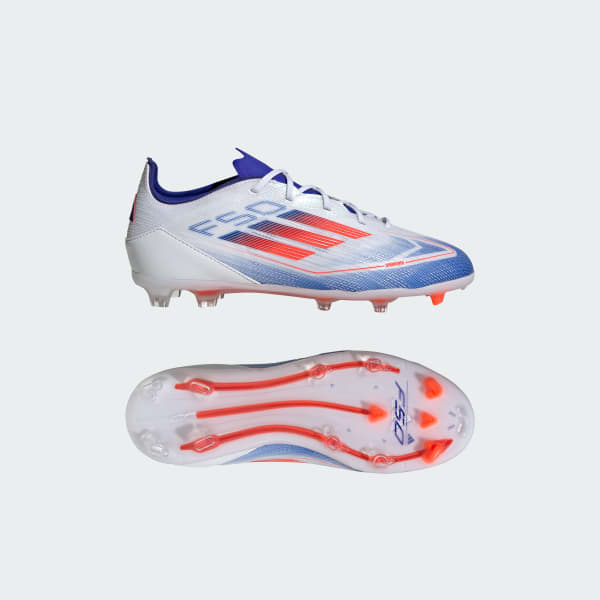 White F50 Pro Firm Ground Boots Kids