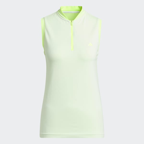 White Ultimate365 Tour PRIMEKNIT Sleeveless Polo Shirt
