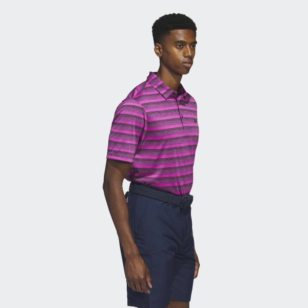Svart Two-Color Striped Polo Shirt