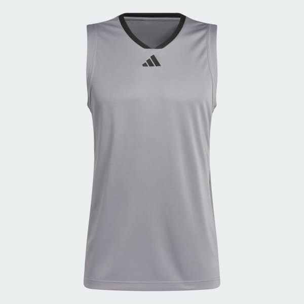 Grau adidas Basketball Legends Tanktop