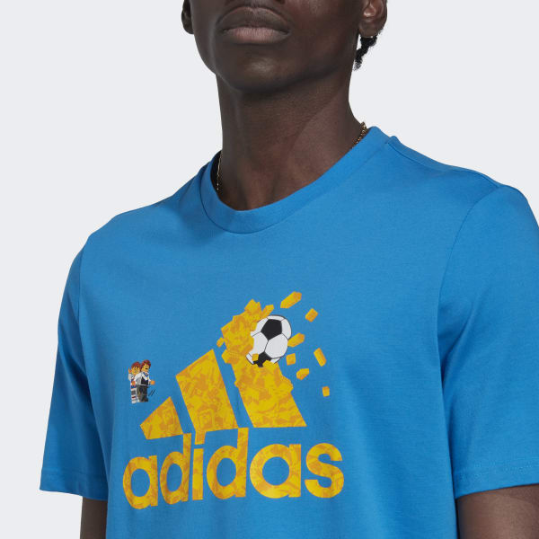 Niebieski adidas x LEGO® Football Graphic Tee L4176