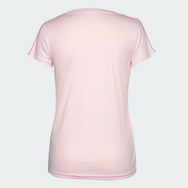 Pink 3 Stripes Tee