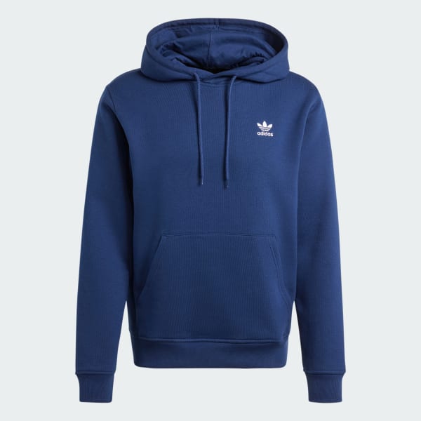 adidas Trefoil Essentials Hoodie Blue Free Shipping with adiClub adidas US