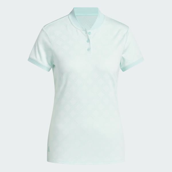 สีเทอร์คอยส์ เสื้อโปโลแขนสั้นผ้าแจ็คการ์ด Ultimate365