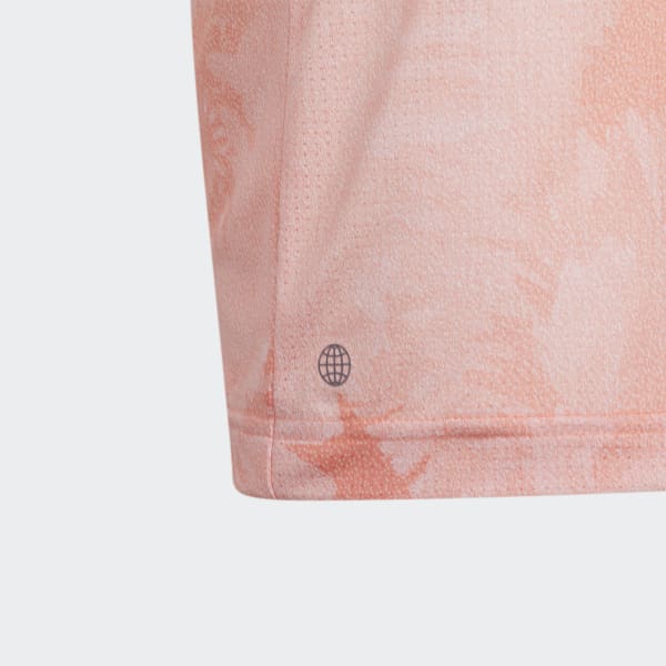 Arancione Polo Flower Mesh