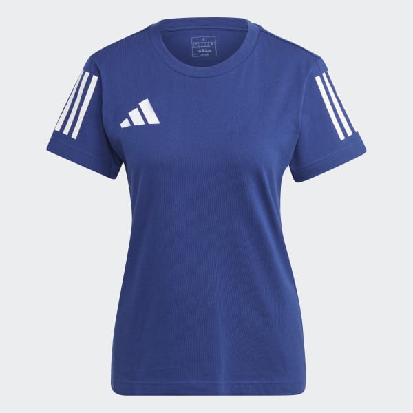 Blau Frankreich Cotton Graphic T-Shirt