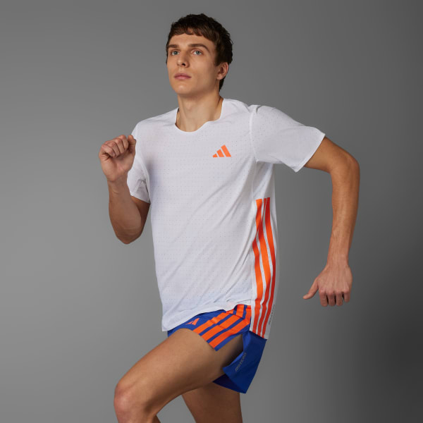 White Adizero Running Tee