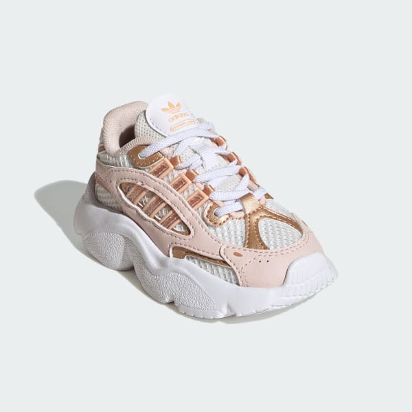 Pink OZMILLEN Elastic Lace Shoes