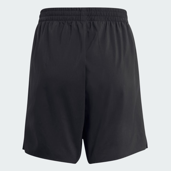 Black Woven Running Shorts Kids