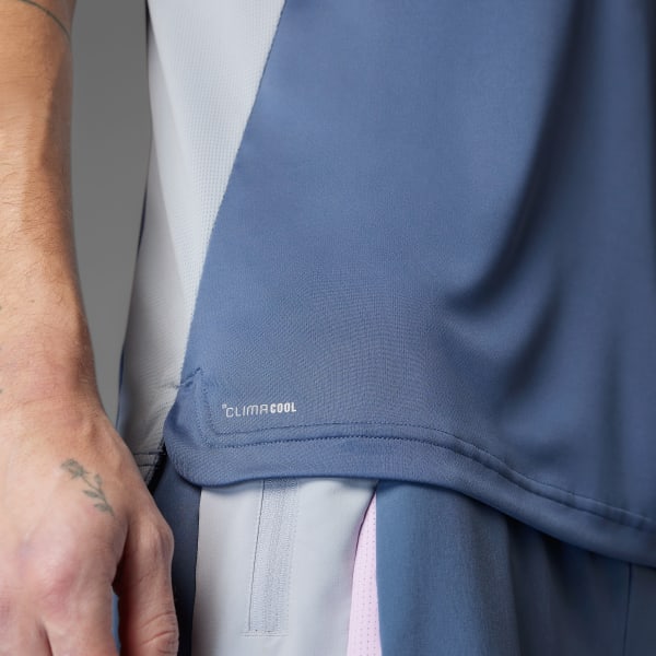 Bleu T-shirt colorblock Tech Apparel