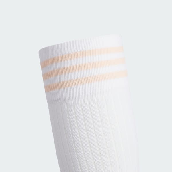 White 3-Stripes Knee Socks