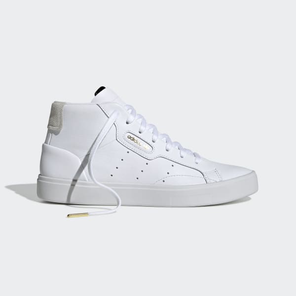 adidas sleek leather sneaker women's