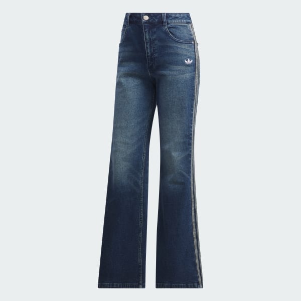 Blue WASHED FLAIR 팬츠