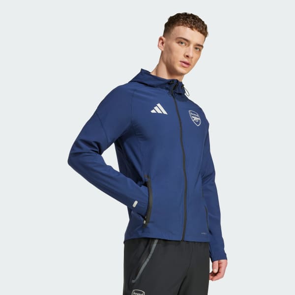 adidas Arsenal Tiro 25 Competition Vis Tech Travel Jacket - Blue