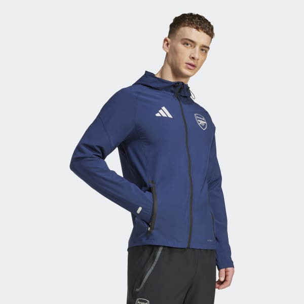 adidas Arsenal Tiro 25 Competition Vis Tech Travel Jacket - Blue