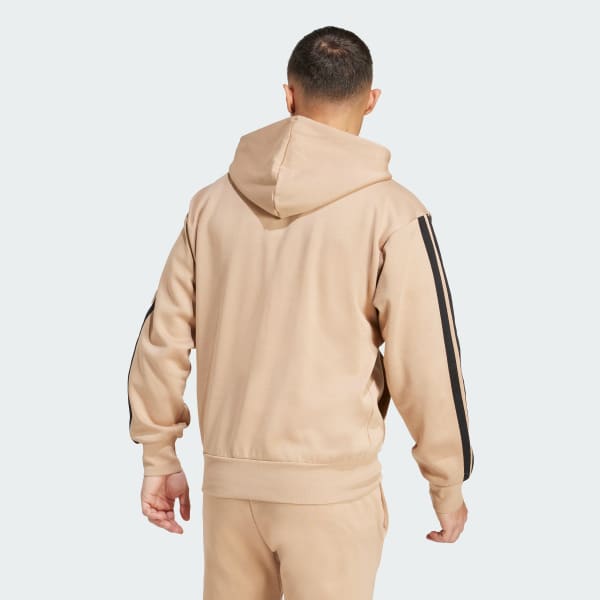 Marrone Felpa con cappuccio Essentials 3-Stripes Fleece