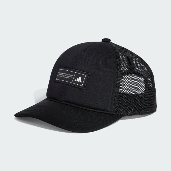 Black Snapback Trucker Cap