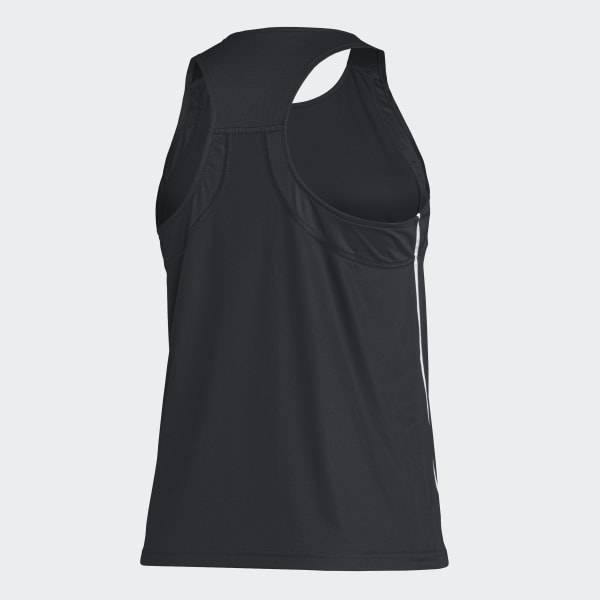 Negro Playera sin magas Team Singlet