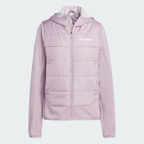 adidas Terrex Multi Hybrid Insulated Hooded Jacket - Purple | Free