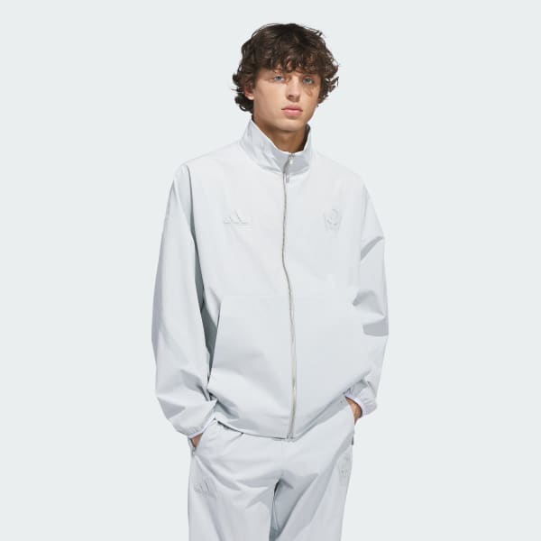 adidas MAHOMES TOO COLD WOVEN ZNE TRACK TOP - Grey | Free Shipping