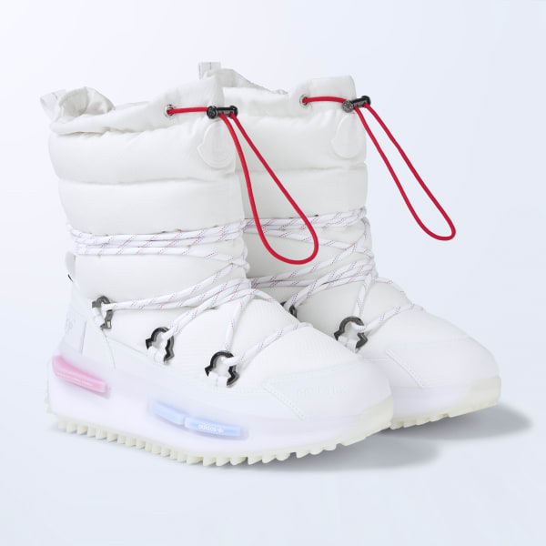 White Moncler x adidas Originals NMD Mid Shoes