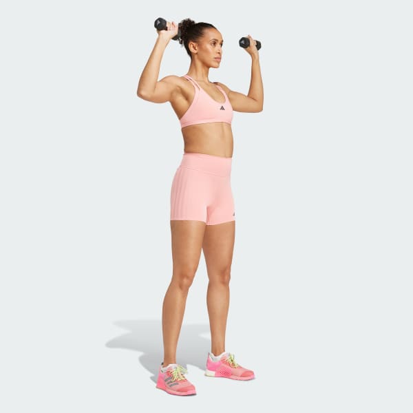 Rosado top deportivo de entrenamiento Aeroimpact Luxe con Soporte Ligero